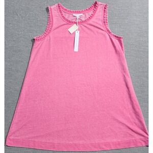 Jane + Delancey Pink Ruffle Trim Sleeveless Knit Top NWT 2X
